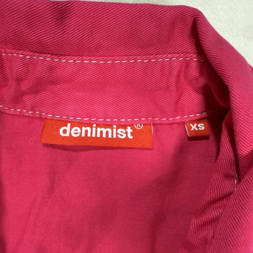 DENIMIST Cowboy Romper Hot Pink Magenta Women’s Size XS Western Pearl Snap - Picture 5 of 11
